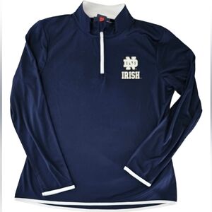 Notre Dame Irish Quarter-Zip Pullover Top NWT! by Fanatics Womens Large